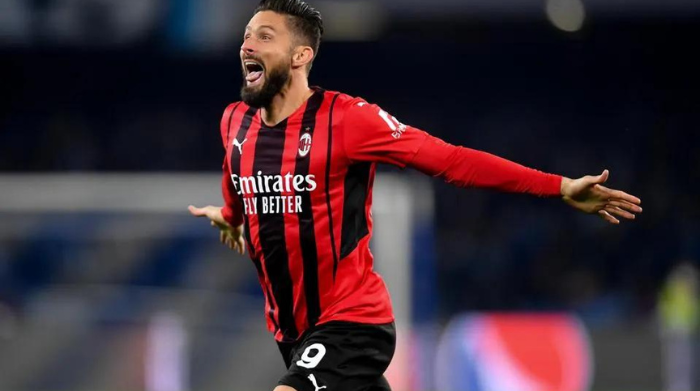 former ac milan superstar olivier giroud arrives at lafc
